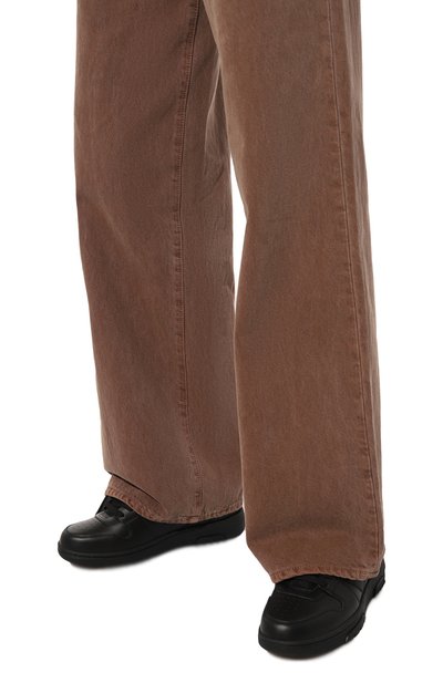 Кожаные кеды out of office OFF-WHITE, арт. 0WIA259C99LEA012, фото 3