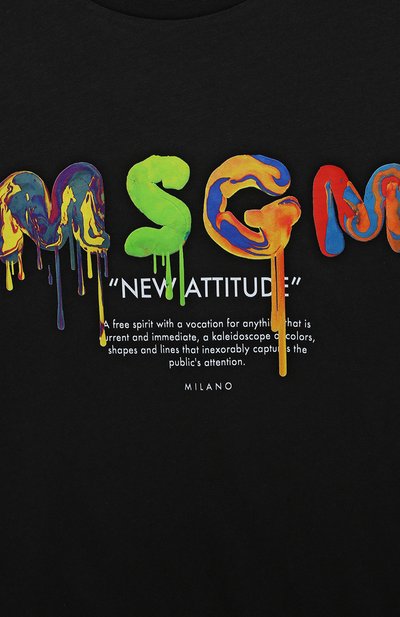 Хлопковая футболка MSGM KIDS, арт. F3MSJBTH168, фото 3
