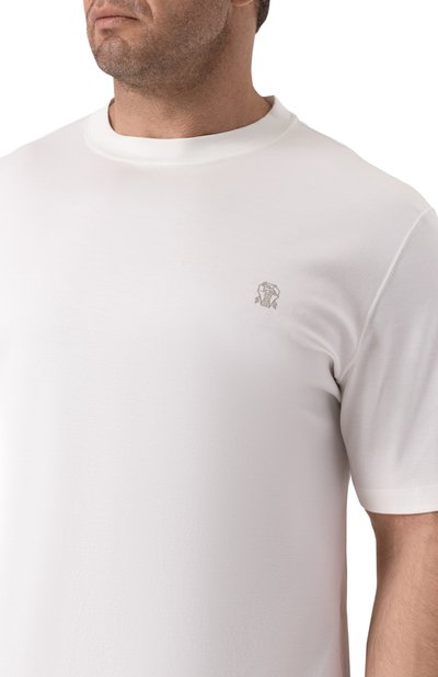 Хлопковая футболка BRUNELLO CUCINELLI, арт. M0B137444W, фото 5