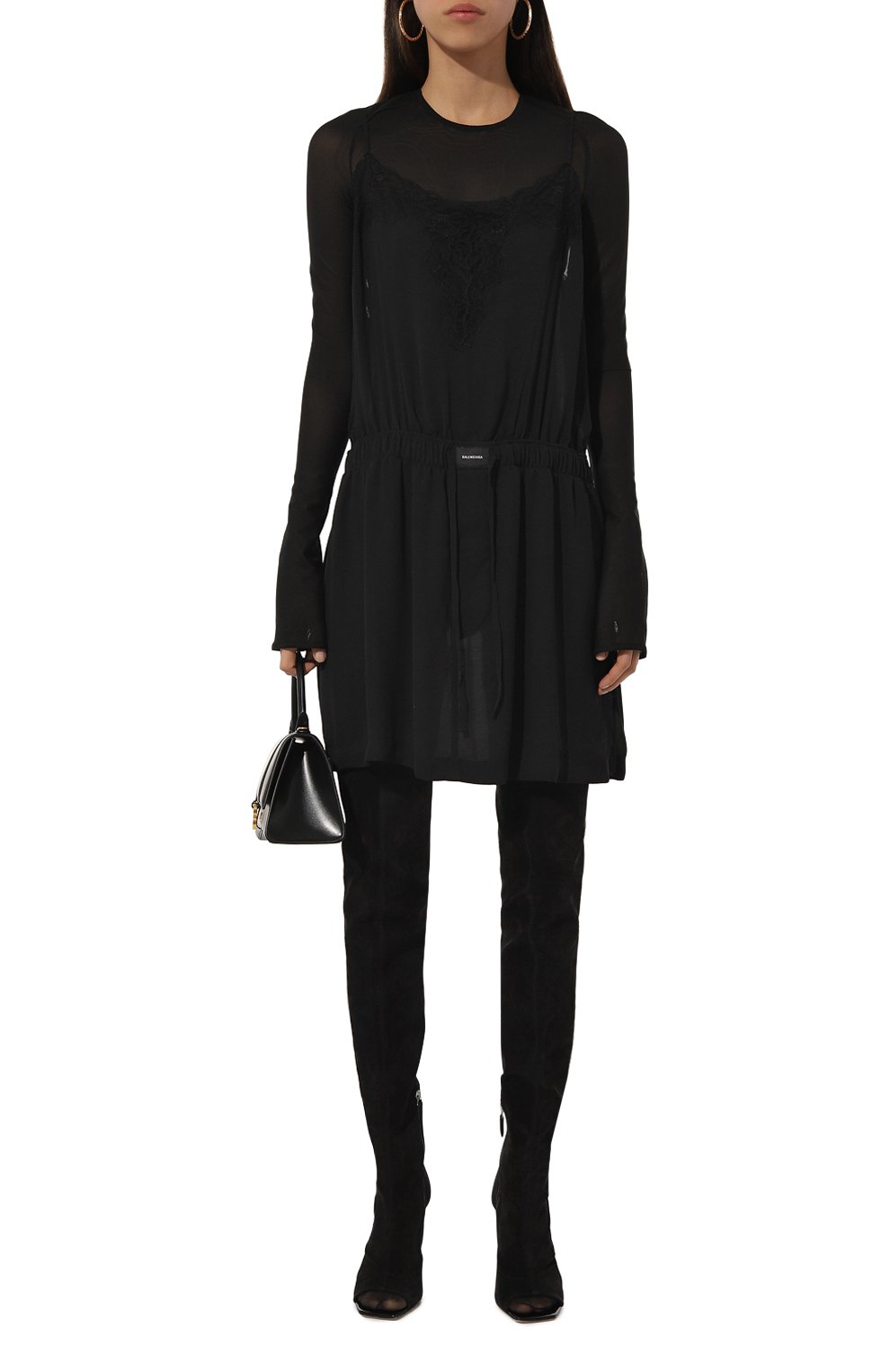 Платье BALENCIAGA черного цвета по цене 175500 руб., арт. 794835/TL032, фото 2 Платье BALENCIAGA, арт. 794835/TL032, фото 2