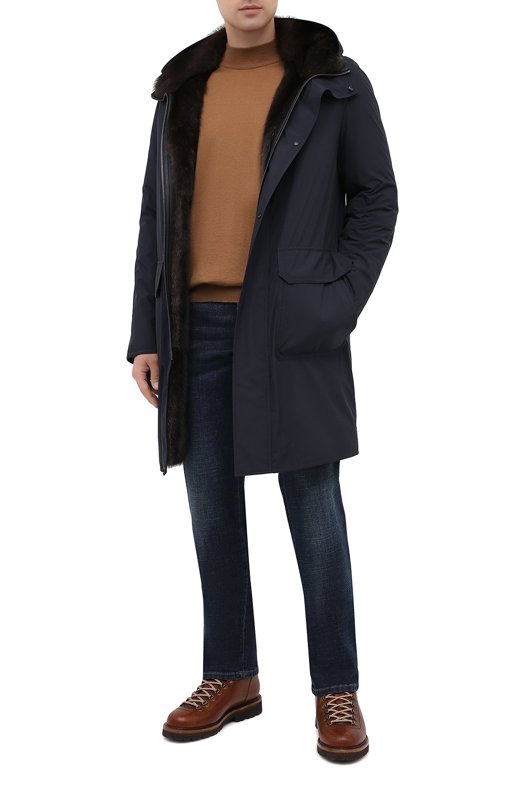 Пуховая парка с меховой подкладкой ANDREA CAMPAGNA, арт. 94501H001A131, фото 2