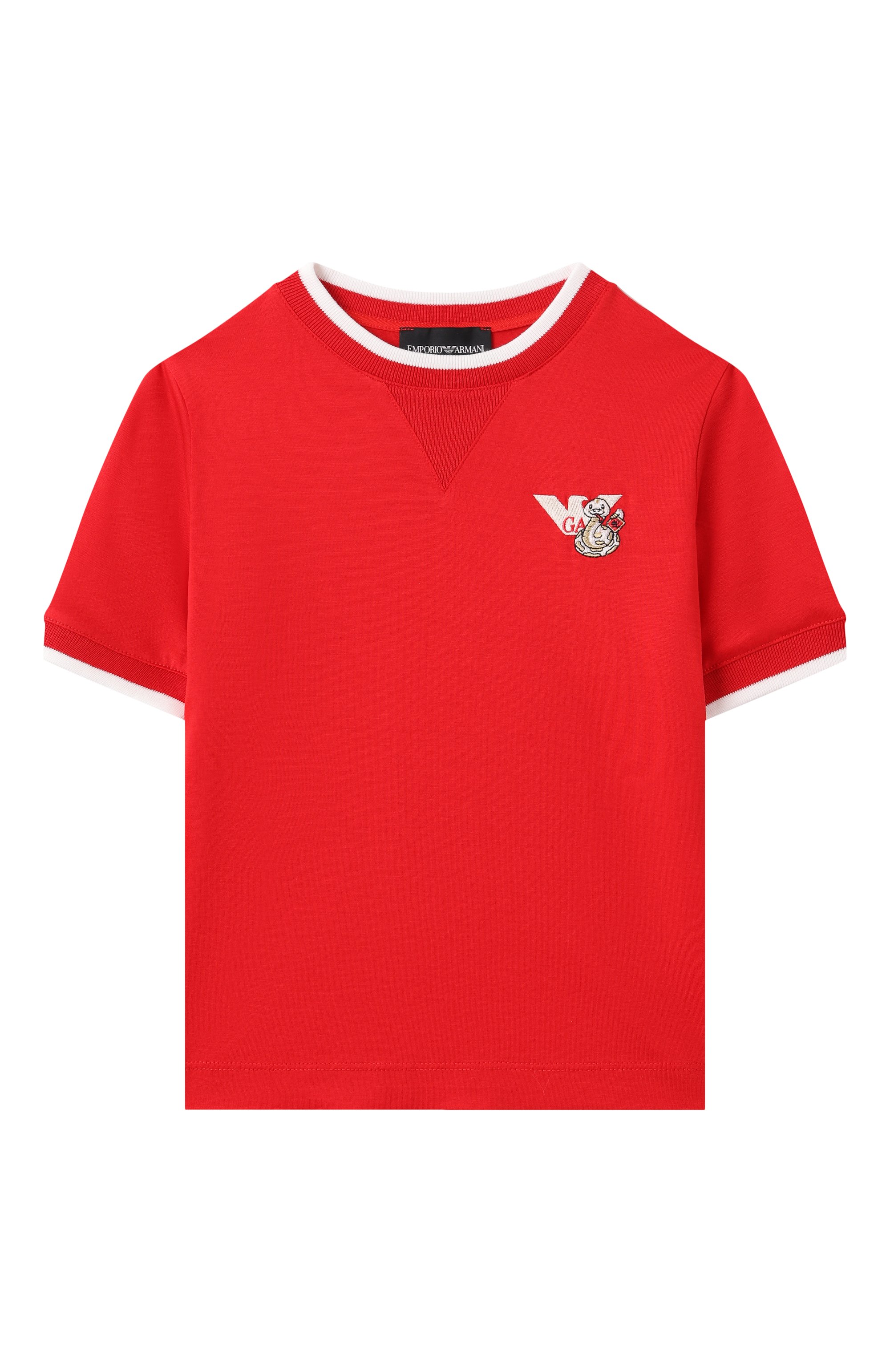 Футболка из лиоцелла и хлопка EMPORIO ARMANI, арт. EB000267/AF10127, фото 1