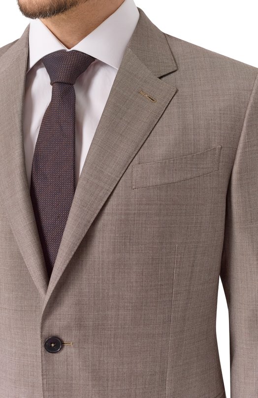 Шерстяной костюм Zegna 221225/922089A9 Коричневый  221225/922089A9 Фото 8