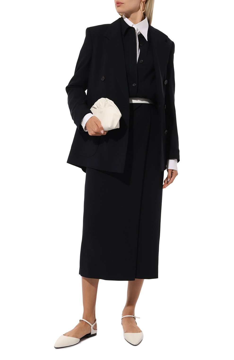 Шерстяная юбка WINDSOR темно-синего цвета по цене 46950 руб., арт. DR423/10018355, фото 2 Шерстяная юбка WINDSOR, арт. DR423/10018355, фото 2