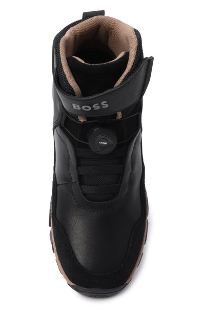 Комбинированные кроссовки BOSS, арт. J52568, фото 4