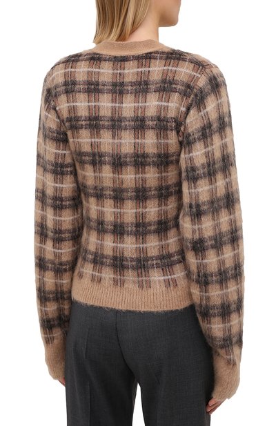 Кардиган N21 коричневого цвета по цене 49950 руб., арт. 20I N2S0/A019/7086, фото 4 Кардиган N21, арт. 20I N2S0/A019/7086, фото 4