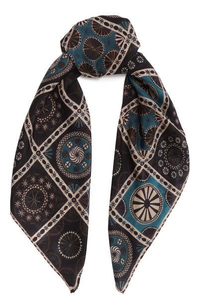 Шелковый платок византийский орнамент GOURJI, арт. T21VISBL7R/1, фото 1