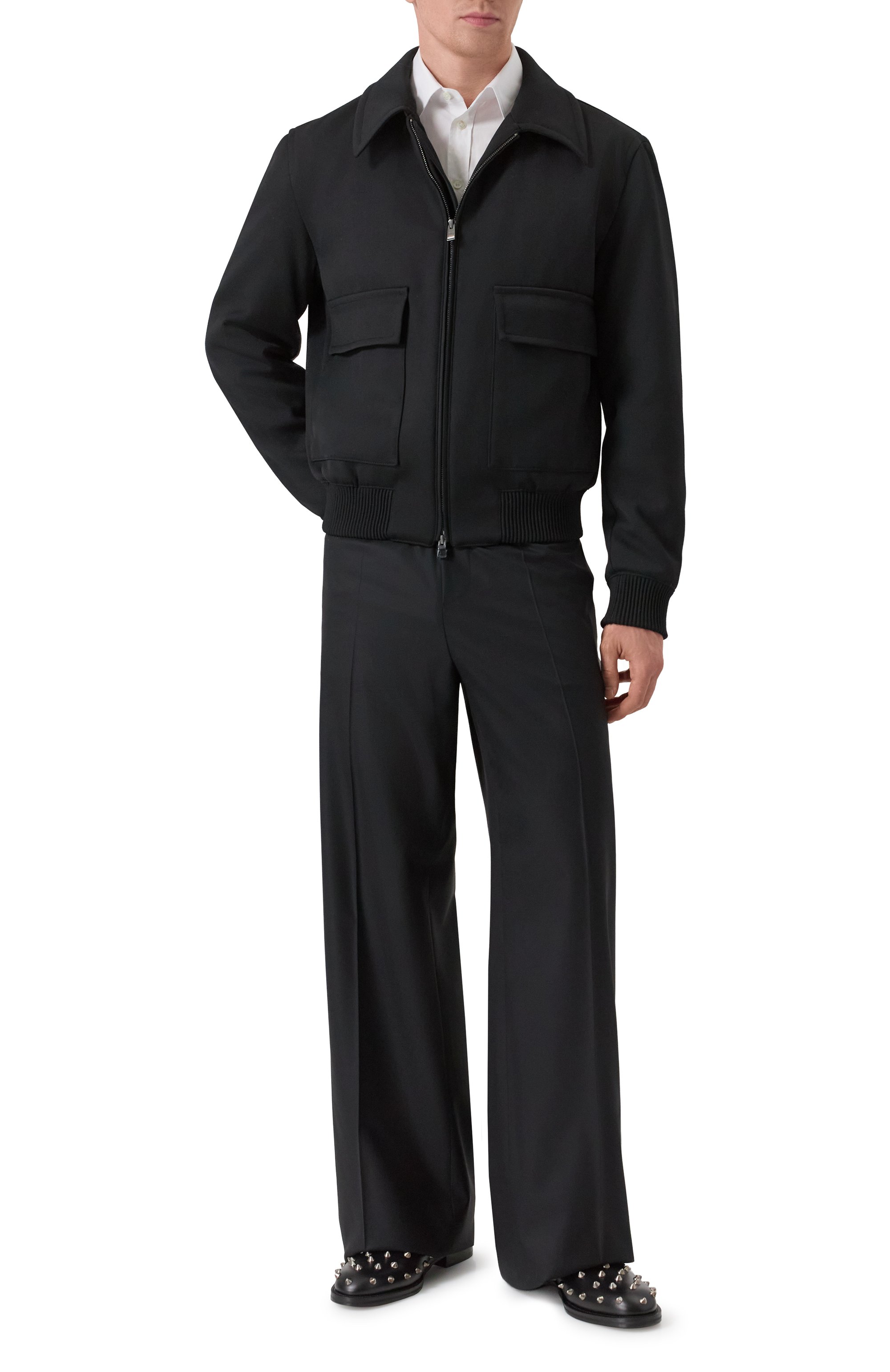 Кожаные дерби all over studs DSQUARED2, арт. LUM0104, фото 2