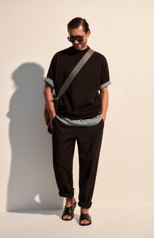 Хлопковая футболка Jil Sander J21GC0005/J45084 Чёрный  J21GC0005/J45084 Фото 7
