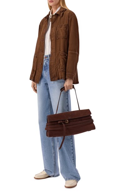 Сумка tie me MOSCHINO темно-коричневого цвета по цене 231000 руб., арт. MC4064PP10/0J0, фото 3 Сумка tie me MOSCHINO, арт. MC4064PP10/0J0, фото 3