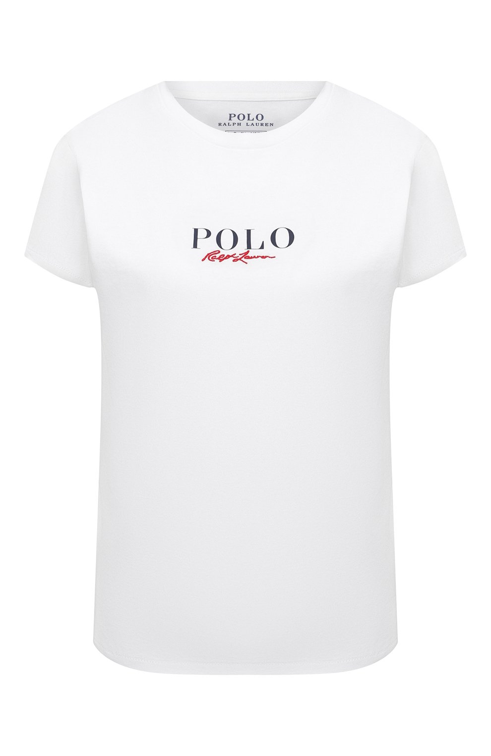 Хлопковая футболка POLO RALPH LAUREN белого цвета по цене 7875 руб., арт. 211838118, фото 1 Хлопковая футболка POLO RALPH LAUREN, арт. 211838118, фото 1