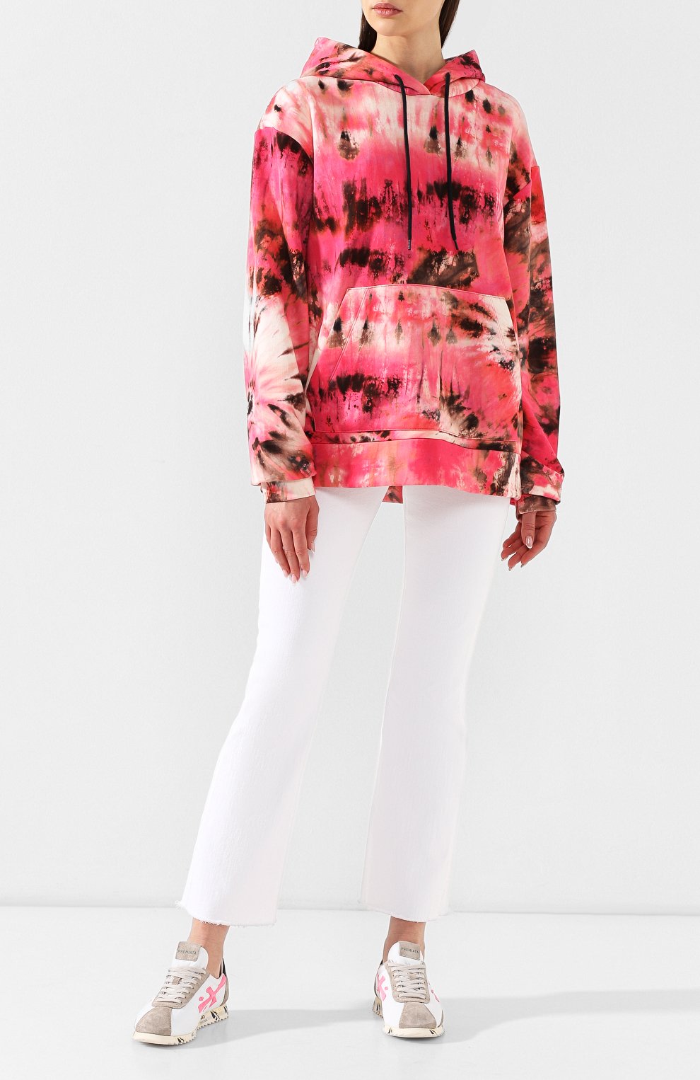 Хлопковое худи MSGM разноцветного цвета по цене 38150 руб., арт. 2642MDM180X 195363, фото 2 Хлопковое худи MSGM, арт. 2642MDM180X 195363, фото 2