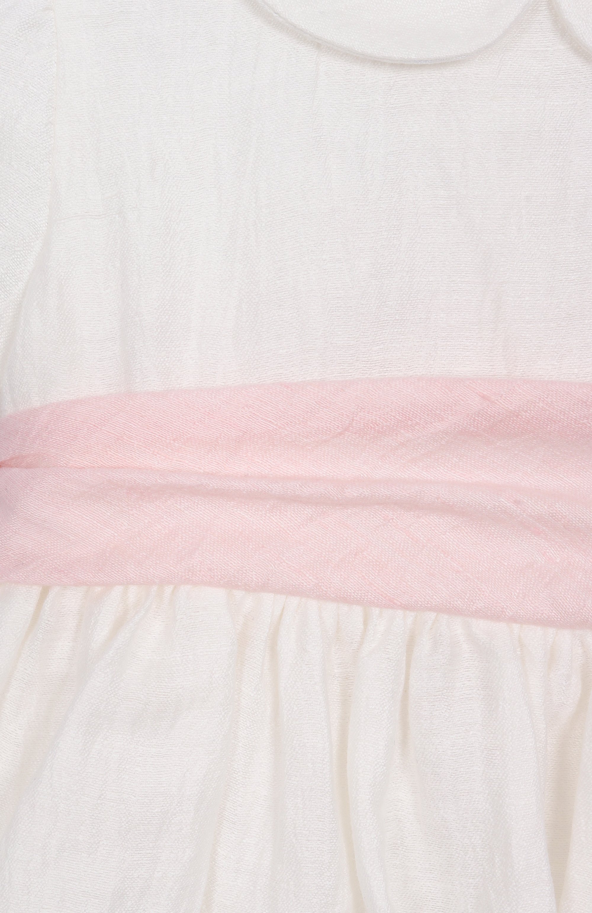 Льняное платье IL GUFO белого цвета по цене 41050 руб., арт. PATVM762L0014/12M-18M, фото 4 Льняное платье IL GUFO, арт. PATVM762L0014/12M-18M, фото 4