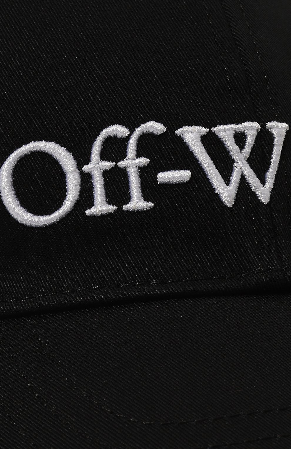 Хлопковая бейсболка OFF-WHITE черного цвета по цене 28300 руб., арт. 0WLB044C99FAB001, фото 4 Хлопковая бейсболка OFF-WHITE, арт. 0WLB044C99FAB001, фото 4