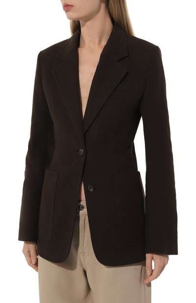 Хлопковый жакет TOTEME, арт. 241-WRZ1048-FB0171, фото 3