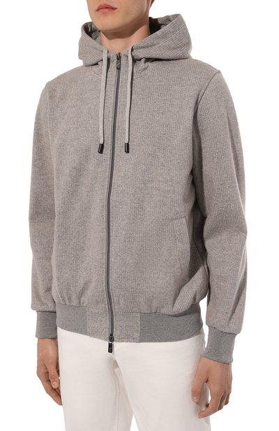 Толстовка из хлопка и шерсти CAPOBIANCO, арт. 17M405.GP00., фото 3