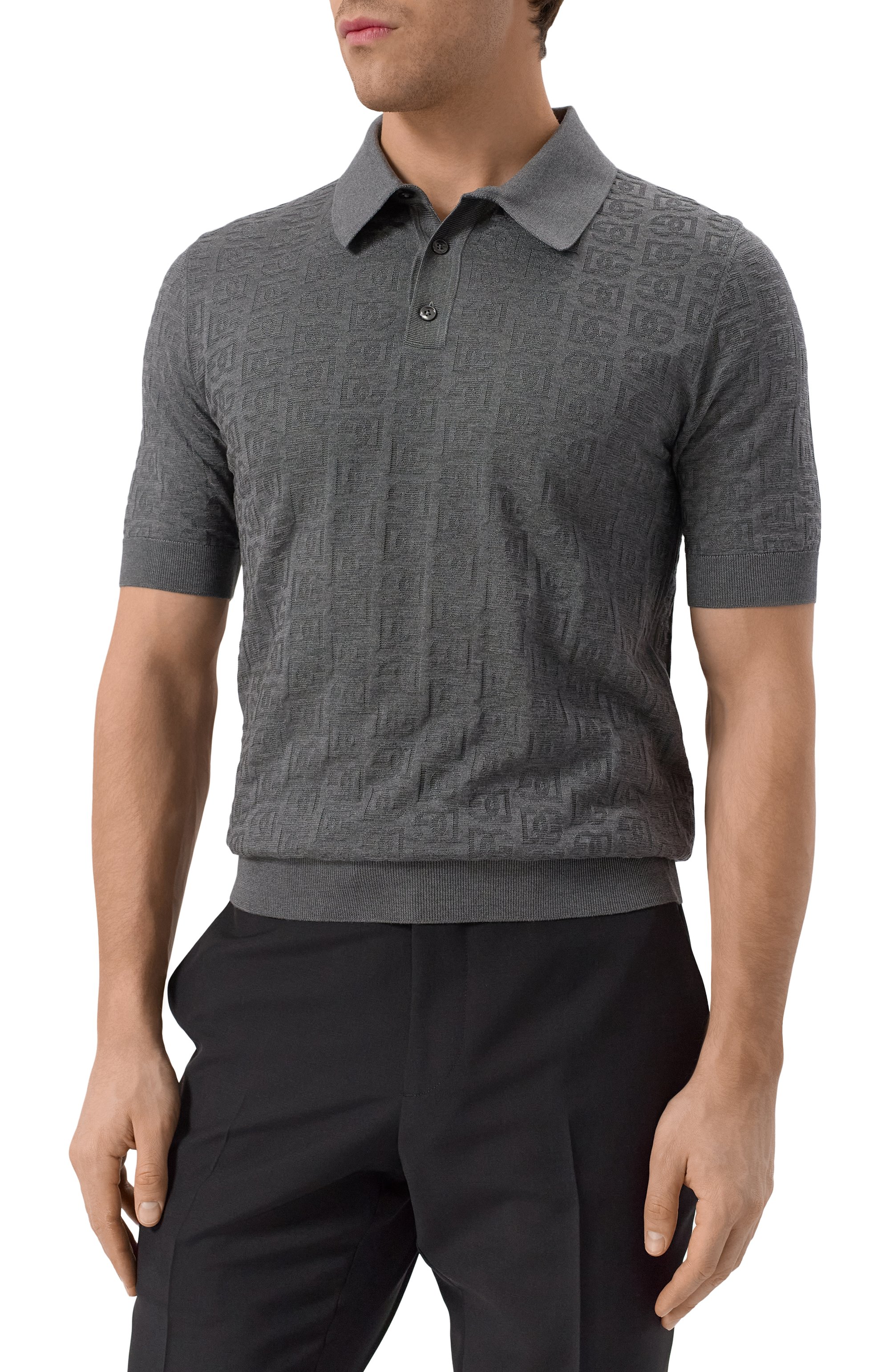 Шелковое поло DOLCE & GABBANA, арт. GXZ15T/JBSKE, фото 3