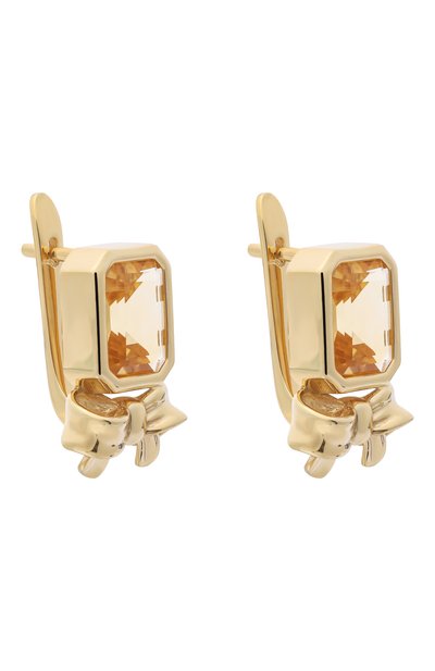 Серьги с бантами и цитринами MOONKA, арт. BW-925YG-EA00-CTR, фото 3