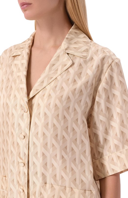 Шелковая рубашка MVST M26.2PW.B032/F127 Бежевый  M26.2PW.B032/F127 Фото 5