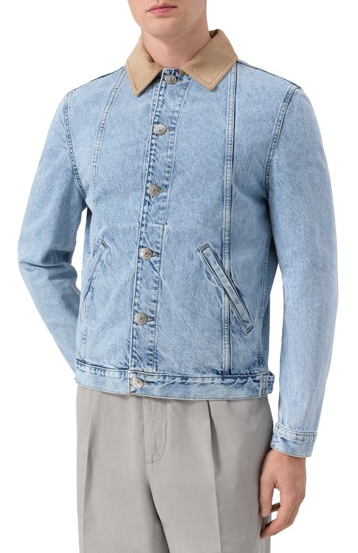 Джинсовая куртка Brunello Cucinelli M241P6911 Голубой  M241P6911 Фото 3