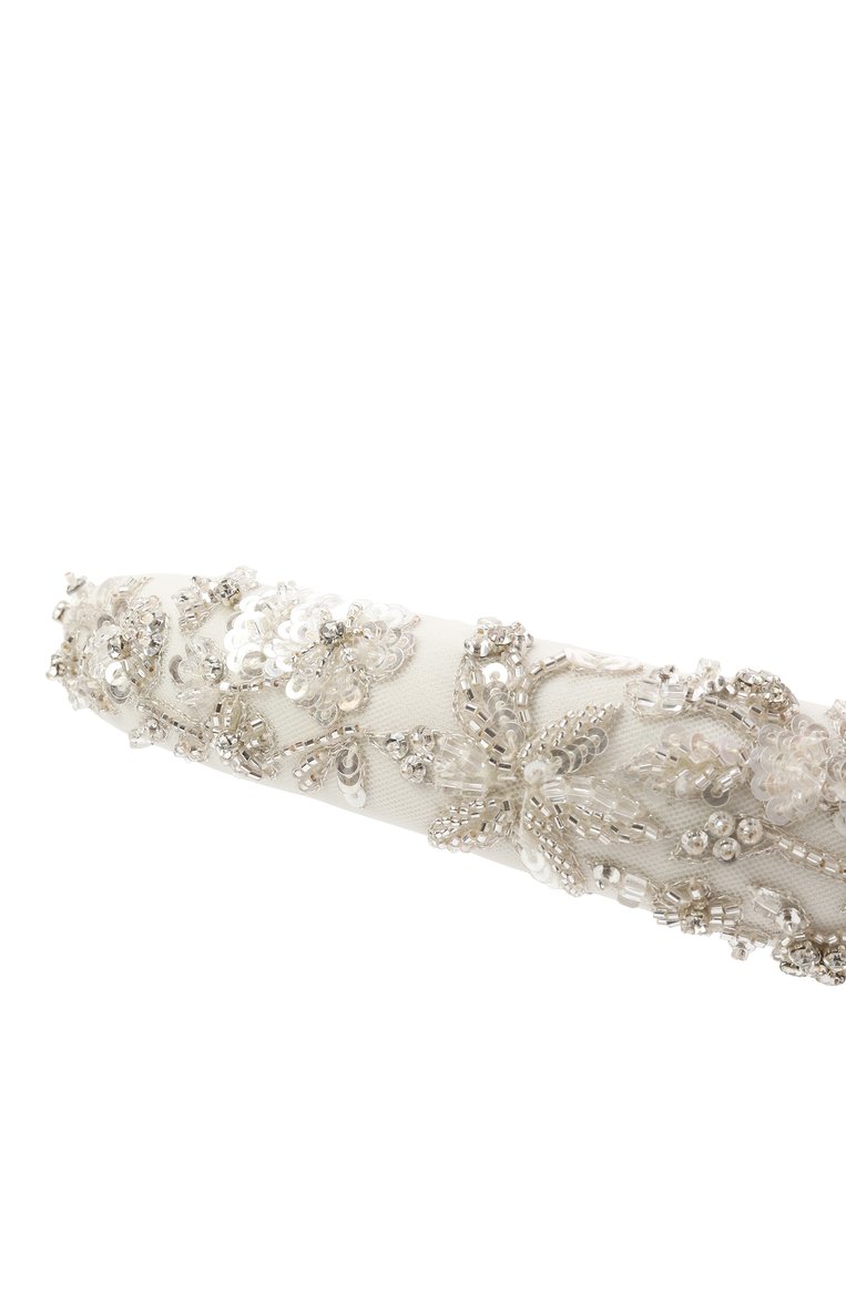 Детского ободок MAISON AVA кремового цвета, арт. MA-SS25-HH01 | Фото 3 (Нос: Не проставлено; Материал: Синтетический материал, Текстиль; Автоматизация состава: Проставлено)