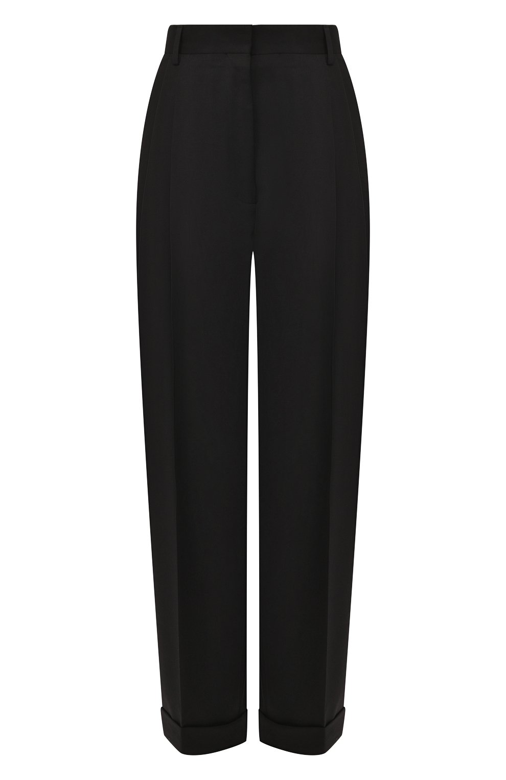 Брюки из смеси хлопка и шерсти DRIES VAN NOTEN черного цвета по цене 32850 руб., арт. 191-10920-7286, фото 1 Брюки из смеси хлопка и шерсти DRIES VAN NOTEN, арт. 191-10920-7286, фото 1