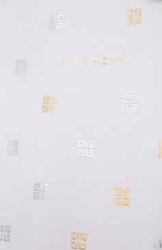 Детские хлопковые легинсы GIVENCHY белого цвета, арт. H30038/6A-12A | Фото 3 (Девочки Кросс-КТ: Леггинсы-одежда; Материал сплава: Проставлено; Нос: Не проставлено; Материал внешний: Хлопок; Ростовка одежда: 5 лет | 110 см, 12 лет | 152 см, 7 лет | 122 см, 9 лет | 134 см)