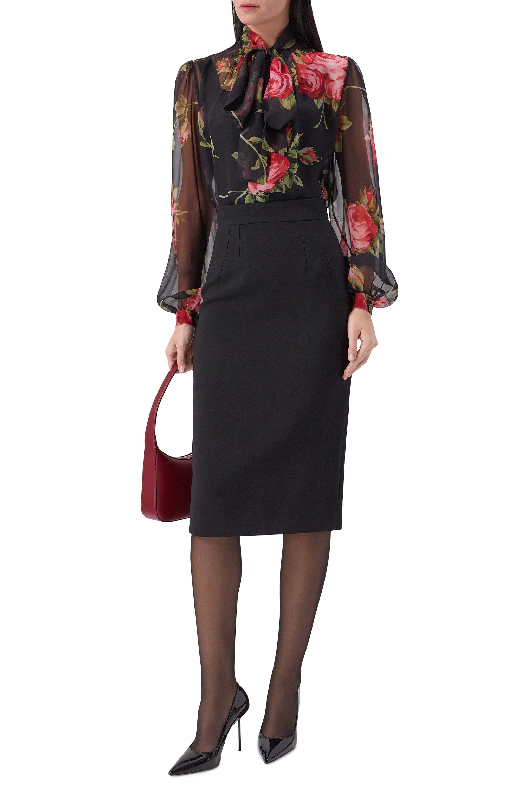 Шелковая блузка DOLCE & GABBANA, арт. F7BJ2T/IS11F, фото 2