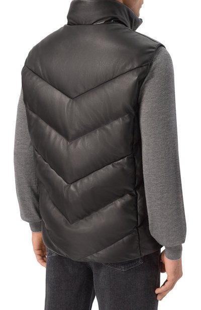 Кожаный пуховы й жилет MVST, арт. M26.1MM.LC02.1/L011 LEATHER NAPPA, фото 4