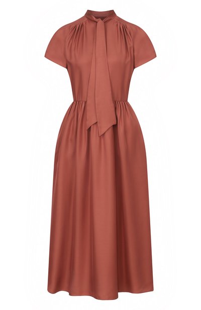 Женское атласное платье MVST, арт. M26.2PW.D032/F093 TWILL