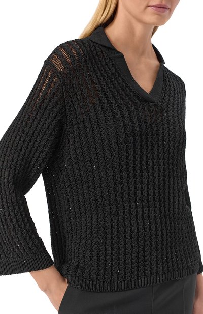 Поло изо льна и вискозы ANTONELLI FIRENZE, арт. 41770Q/40809, фото 5