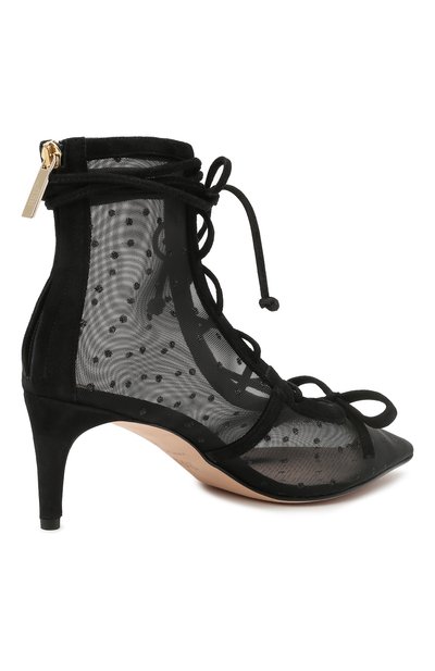 Текстильные ботильоны bootie REDVALENTINO черного цвета по цене 59950 руб., арт. VQ2S0E63/JUY, фото 4 Текстильные ботильоны bootie REDVALENTINO, арт. VQ2S0E63/JUY, фото 4