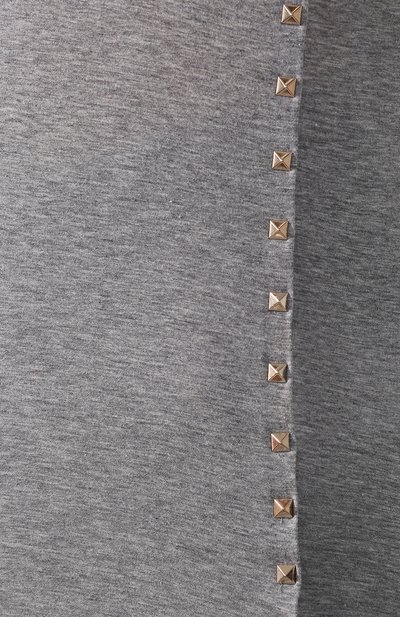 Хлопковая футболка VALENTINO серого цвета по цене 71600 руб., арт. LB3MG02Z/2QJ, фото 5 Хлопковая футболка VALENTINO, арт. LB3MG02Z/2QJ, фото 5