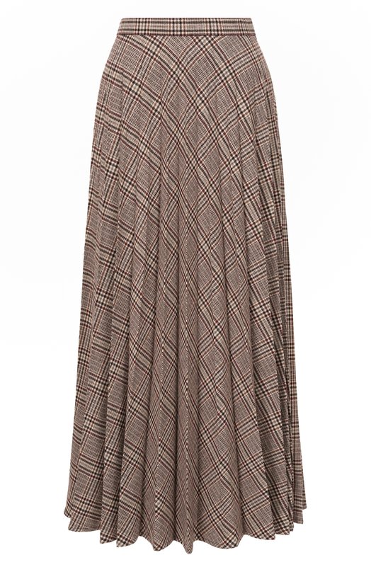 Шерстяная юбка Saint Laurent 843874/Y3D12 Бежевый 843874/Y3D12