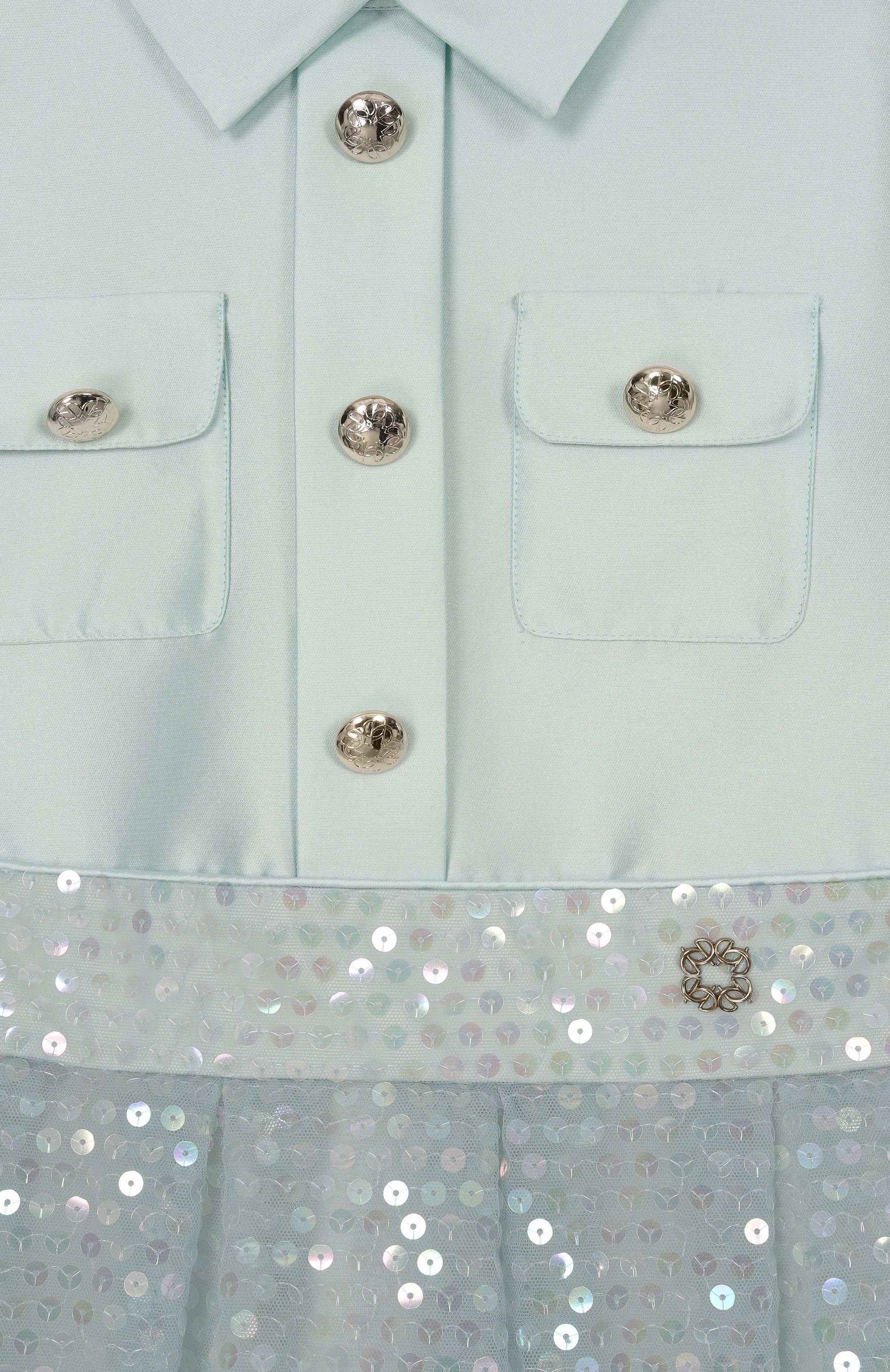 Платье с отделкой пайетками ELIE SAAB JUNIOR, арт. EFAB120 V1/TS0724, фото 3