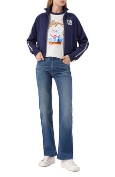 Женская хлопковая футболка MSGM белого цвета, арт. 3841MDM152/257002 | Фото 2 (Драгоценные камни: Проставлено; Длина (для топов): Стандартные; Рукава: Короткие; Материал сплава: Проставлено; Принт: С принтом; Стили: Кэжуэл; Материал внешний: Хлопок)