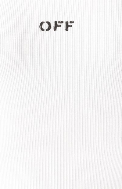 Хлопковая майка OFF-WHITE белого цвета по цене 17700 руб., арт. 0WAD072R20H790950110, фото 5 Хлопковая майка OFF-WHITE, арт. 0WAD072R20H790950110, фото 5