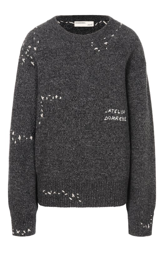 Свитер DOMREBEL RENEGADE/KNIT CREWNECK Серый RENEGADE/KNIT CREWNECK