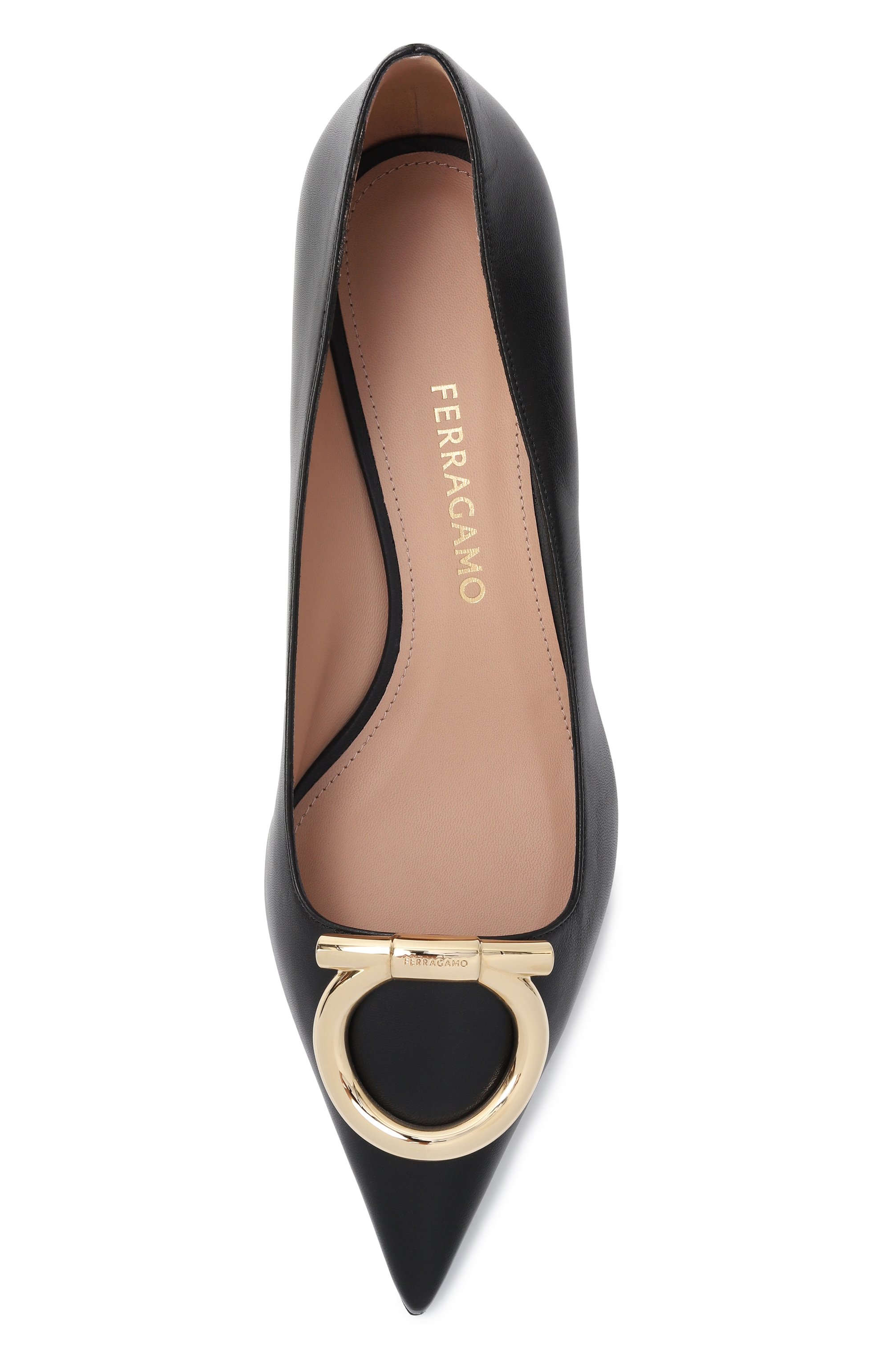 Кожаные туфли maxi gancini FERRAGAMO, арт. 01K451/784, фото 6