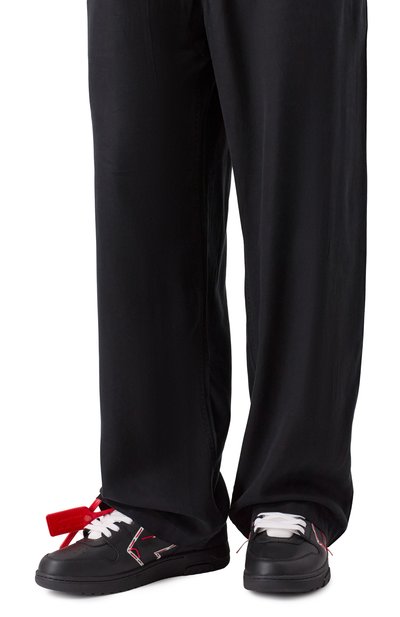 Кожаные кеды out of office OFF-WHITE, арт. 0MIA189F25LEA00D, фото 3
