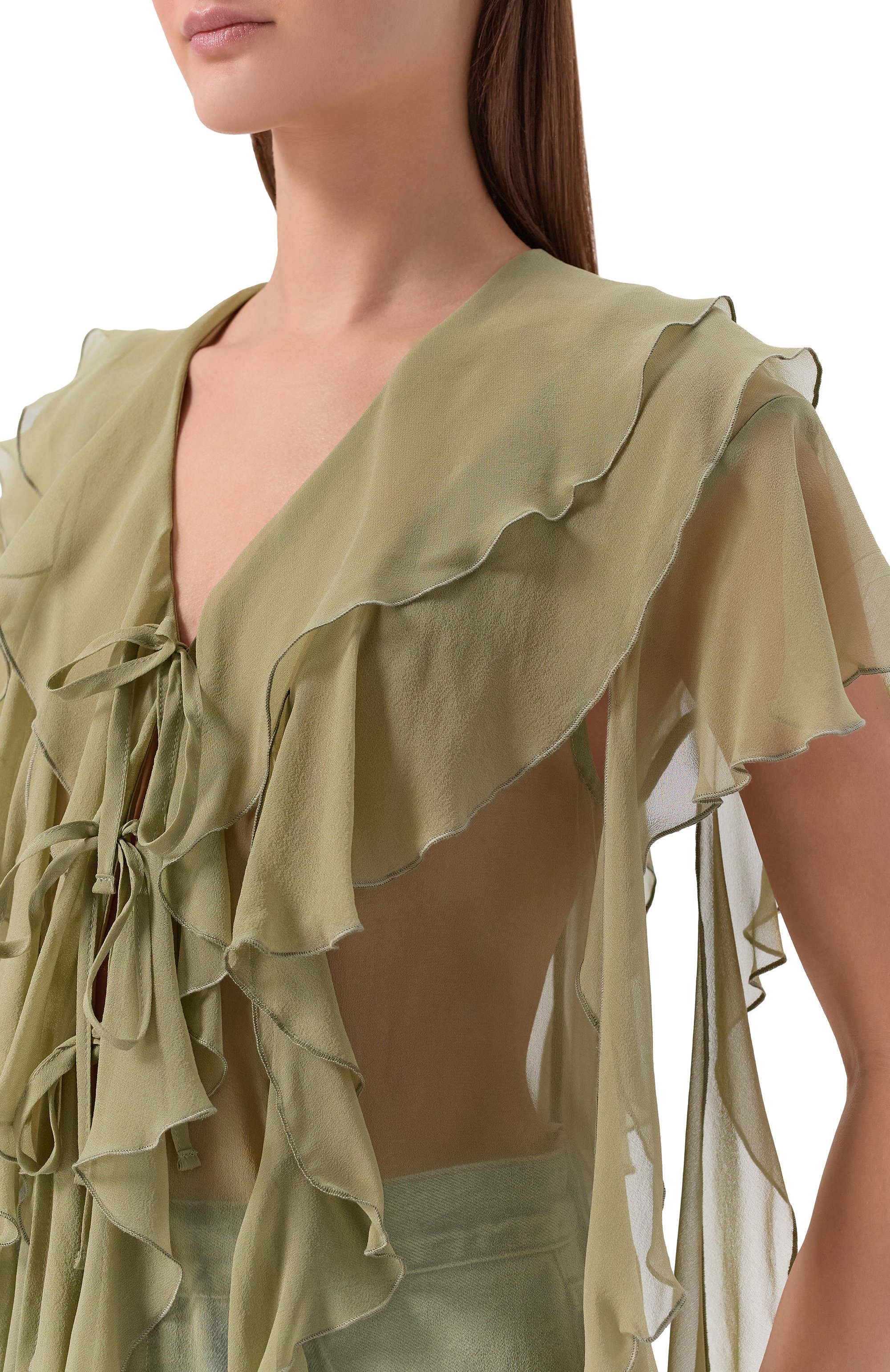 Шелковая блузка ERIKA CAVALLINI, арт. P6SU04, фото 5