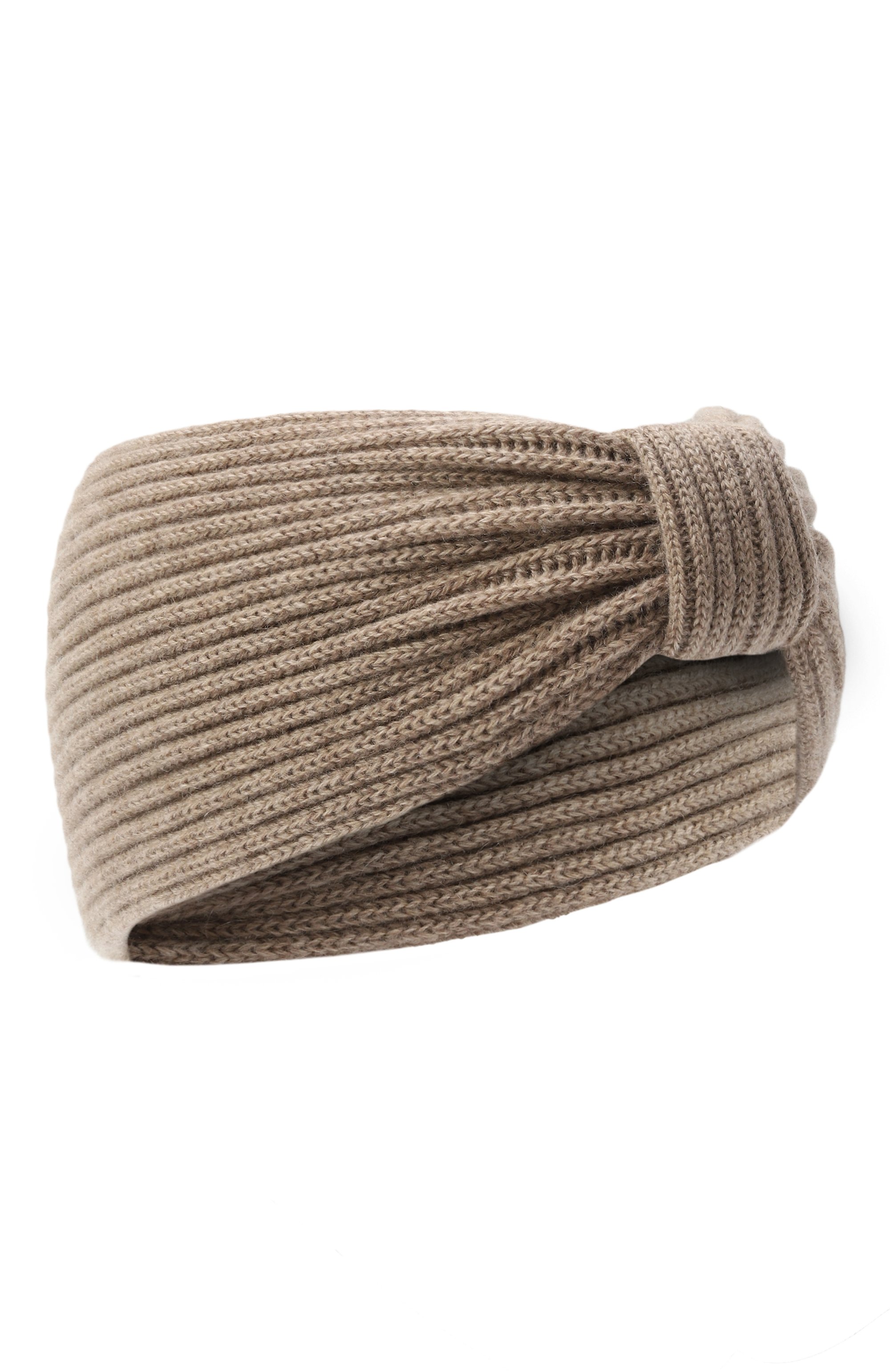 Кашемировая повязка на голову INVERNI темно-бежевого цвета по цене 19950 руб., арт. 4934 FM, фото 1 Кашемировая повязка на голову INVERNI, арт. 4934 FM, фото 1