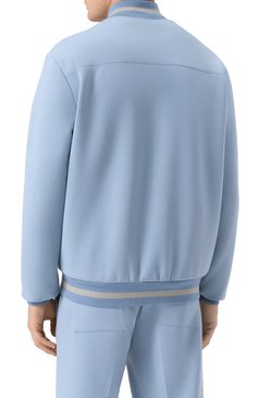 Мужской толстовка KITON голубого цвета, арт. UW2129V0852F02 | Фото 4 (Длина (для топов): Стандартные; Материал сплава: Проставлено; Драгоценные камни: Проставлено; Рукава: Длинные; Стили: Кэжуэл; Мужское Кросс-КТ: Толстовка-одежда; Материал внешний: Синтетический материал)