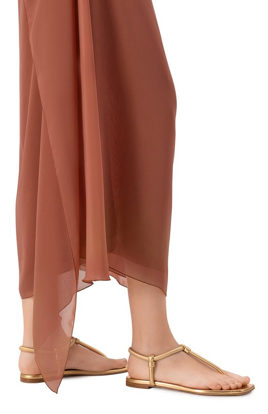 Кожаные сандалии Juno 05 Gianvito Rossi G32395.05CU0.NPSMEK0 Золотой  G32395.05CU0.NPSMEK0 Фото 3
