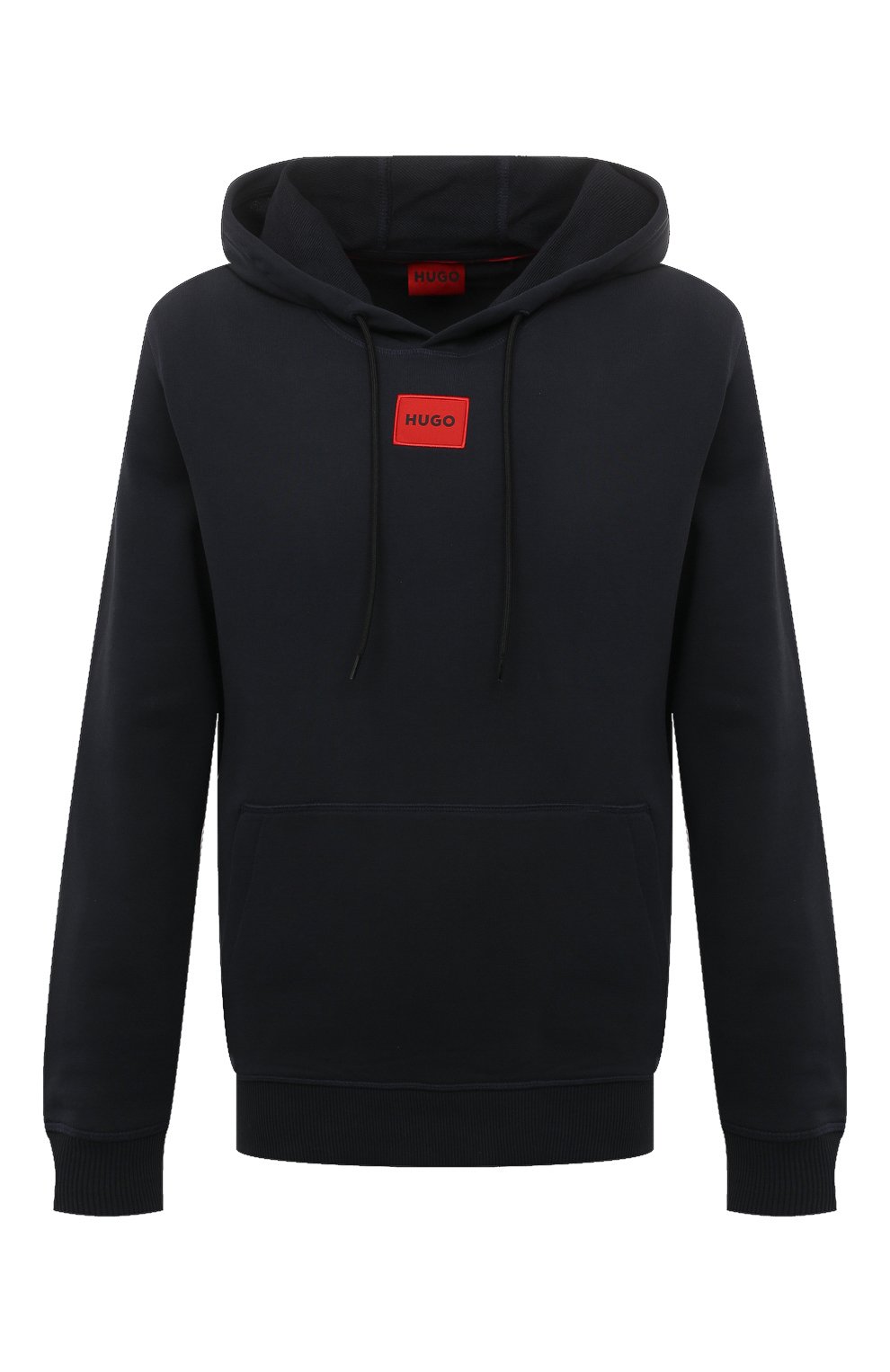Хлопковое худи HUGO темно-синего цвета по цене 14950 руб., арт. 50458700, фото 1 Хлопковое худи HUGO, арт. 50458700, фото 1