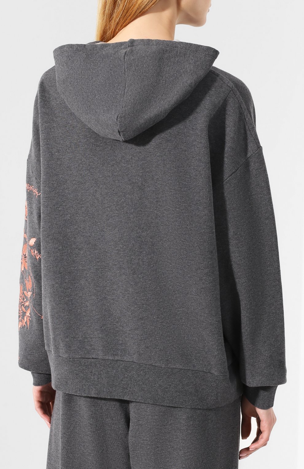 Хлопковое худи DRIES VAN NOTEN серого цвета по цене 42850 руб., арт. 192-11132-8621, фото 4 Хлопковое худи DRIES VAN NOTEN, арт. 192-11132-8621, фото 4
