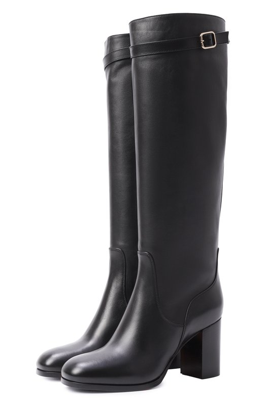 Кожаные сапоги Santoni WSNG71746HI3NDYL Чёрный WSNG71746HI3NDYL