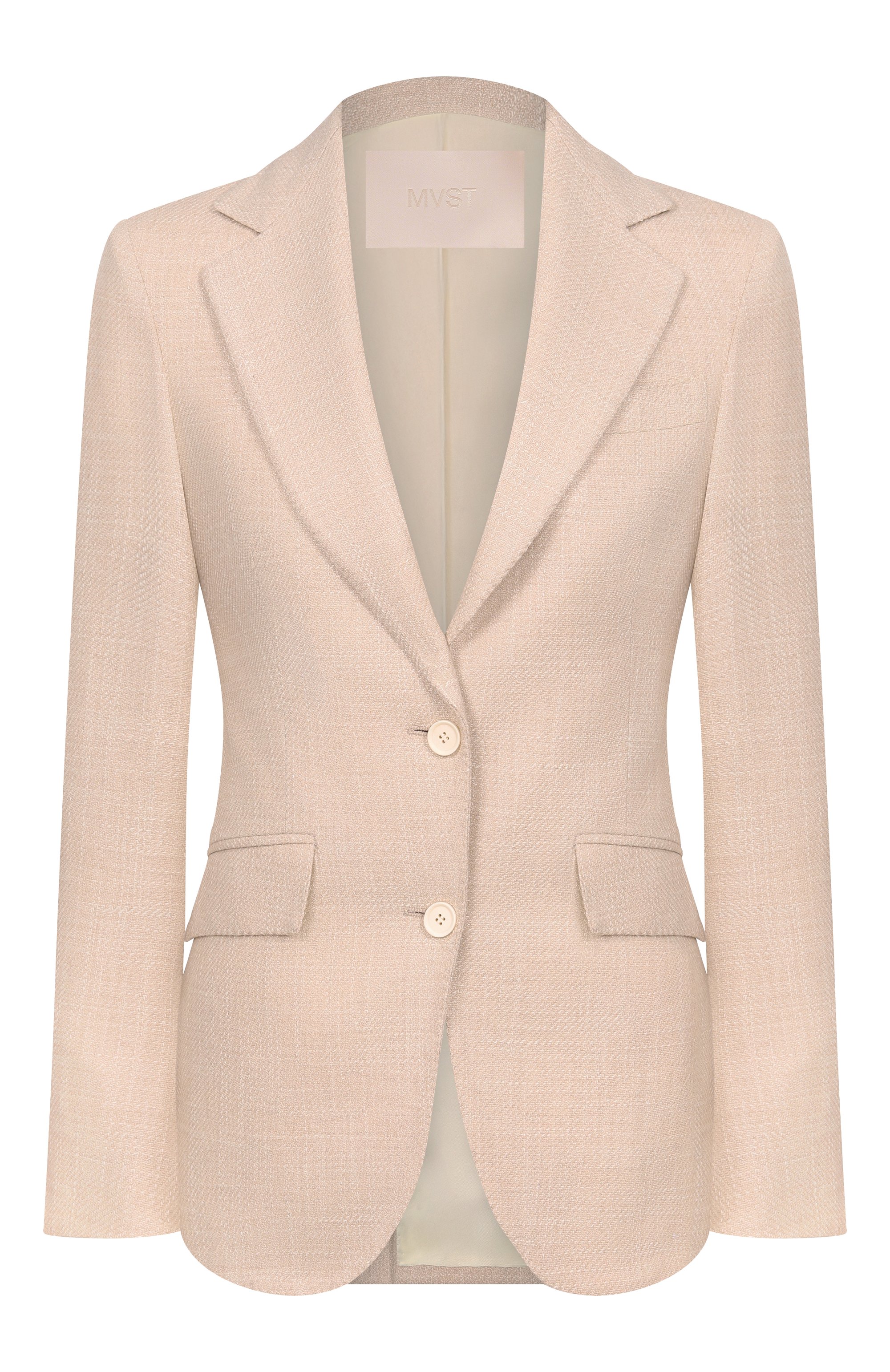 Жакет из шерсти и шелка MVST бежевого цвета по цене 292500 руб., арт. SDG200/S0734201, фото 1 Жакет из шерсти и шелка MVST, арт. SDG200/S0734201, фото 1