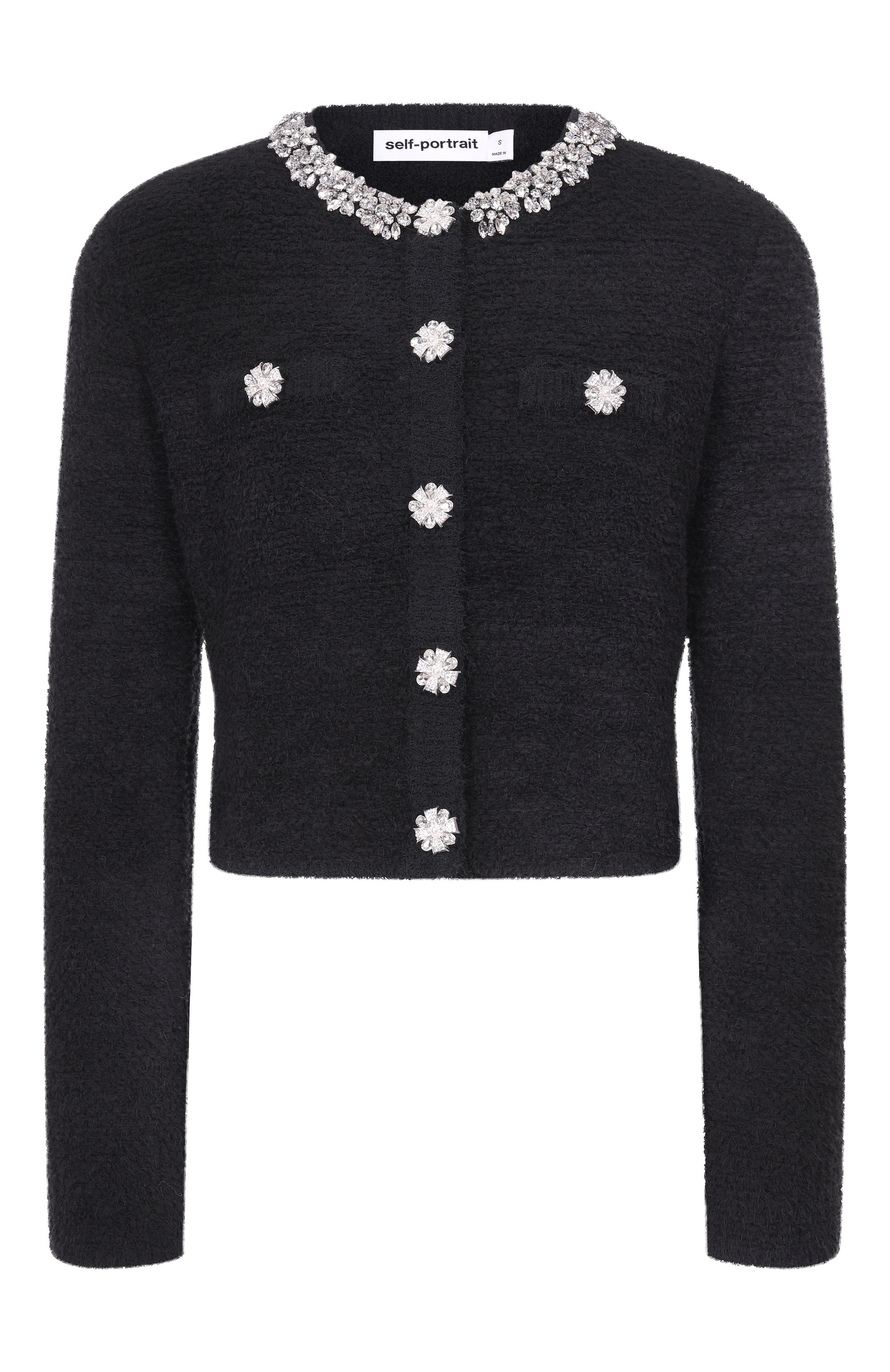 Твидовый жакет SELF-PORTRAIT, арт. RS26220CB, фото 1