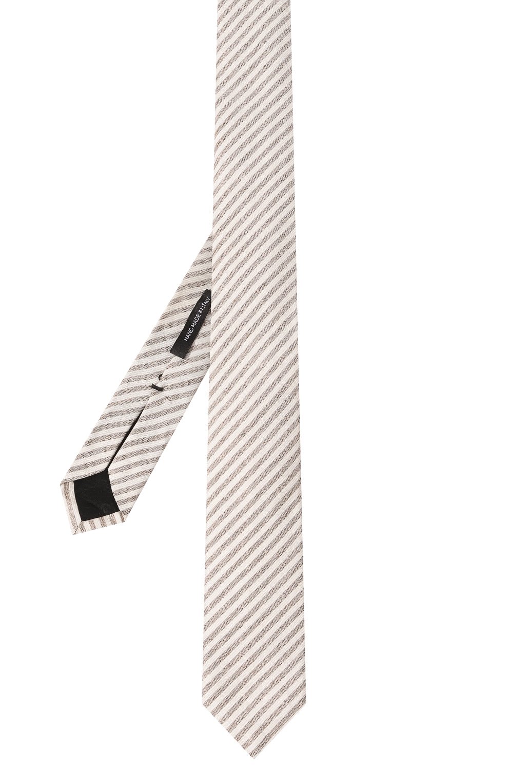 Галстук изо льна и шелка BOSS бежевого цвета по цене 9860 руб., арт. 50490633, фото 3 Галстук изо льна и шелка BOSS, арт. 50490633, фото 3